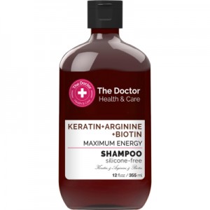 Огляд Шампунь The Doctor Health & Care Keratin + Arginine + Biotin Maximum Energy 355 мл (8588006041767): характеристики, відгуки, ціни.