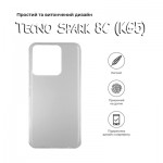 Огляд Чохол до мобільного телефона BeCover Tecno Spark 8C (KG5) Transparancy (708658): характеристики, відгуки, ціни.