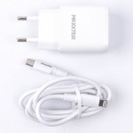 Огляд Зарядний пристрій Maxxter USB + cable USB-C to Lighting (PD 20W) (WC-PD-CtL-01): характеристики, відгуки, ціни.