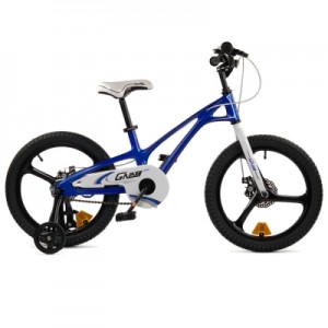 Огляд Дитячий велосипед Royal Baby Galaxy Fleet Plus Mg 18" Official UA Синій (RB18-27-BLU): характеристики, відгуки, ціни.
