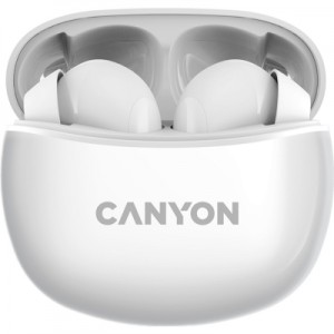 Огляд Навушники Canyon TWS-5 White (CNS-TWS5W): характеристики, відгуки, ціни.