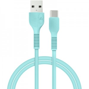Огляд Дата кабель USB 2.0 AM to Type-C 1.2m AL-CBCOLOR-T1MT Mint ACCLAB (1283126518256): характеристики, відгуки, ціни.