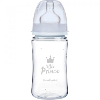 Пляшечка для годування Canpol babies Royal Baby з широким отвором 240 мл Синя (35/234_blu)