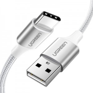 Огляд Дата кабель USB 2.0 AM to Type-C 3.0m 3.0A 18W US288 White Ugreen (60409): характеристики, відгуки, ціни.
