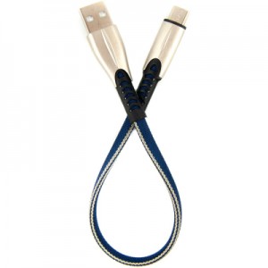 Огляд Дата кабель USB 2.0 AM to Type-C 0.25m blue Dengos (PLS-TC-SHRT-PLSK-BLUE): характеристики, відгуки, ціни.
