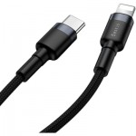 Огляд Дата кабель USB-C to Lightning 1.0m 18W 2.1A Cafule Black-Grey Baseus (CATLKLF-G1): характеристики, відгуки, ціни.