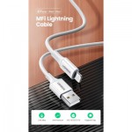 Огляд Дата кабель USB 2.0 AM to Lightning 1.0m US155 MFI White Ugreen (US155/20728): характеристики, відгуки, ціни.