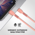 Огляд Дата кабель Type-C to Lightning 1.0m AR88 3A Peach Armorstandart (ARM65289): характеристики, відгуки, ціни.