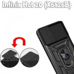 Огляд Чохол до мобільного телефона BeCover Military Infinix Hot 20 (X6826B) Black (709089): характеристики, відгуки, ціни.