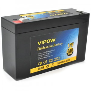 Огляд Батарея до ДБЖ Vipow 12V - 8Ah Li-ion (VP-1280LI): характеристики, відгуки, ціни.