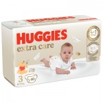 Огляд Підгузки Huggies Extra Care Size 3 (6-10 кг) 40 шт (5029053574400): характеристики, відгуки, ціни.