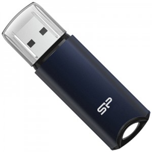 Огляд USB флеш накопичувач Silicon Power 64GB Marvel M02 Aluminum Blue USB 3.2 (SP064GBUF3M02V1B): характеристики, відгуки, ціни.