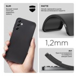 Огляд Чохол до мобільного телефона Armorstandart Matte Slim Fit Samsung A14 4G / A14 5G Camera cover Black (ARM73237): характеристики, відгуки, ціни.