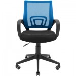 Огляд Офісне крісло Richman Спайдер Ю Пластик Піастра Сітка чорна + синя (ADD0003024): характеристики, відгуки, ціни.