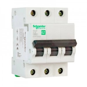 Огляд Автоматичний вимикач Schneider Electric Easy9 3P 25A C (EZ9F34325): характеристики, відгуки, ціни.