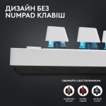 Огляд Клавіатура Logitech G PRO X TKL Lightspeed Tactile USB UA White (920-012148): характеристики, відгуки, ціни.