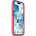 Огляд Чохол до мобільного телефона Apple iPhone 15 Silicone Case with MagSafe Pink, Model A3123 (MWN93ZM/A): характеристики, відгуки, ціни.