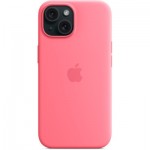 Огляд Чохол до мобільного телефона Apple iPhone 15 Silicone Case with MagSafe Pink, Model A3123 (MWN93ZM/A): характеристики, відгуки, ціни.