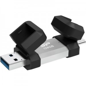Огляд USB флеш накопичувач Silicon Power USB 128G SILICON POWER usb3.2+TypeC Mobile C51 (SP128GBUC3C51V1S): характеристики, відгуки, ціни.