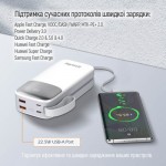 Огляд Батарея універсальна ColorWay 30 000 mAh Powerful (USB QC3.0 + USB-C Power Delivery 22.5W) (CW-PB300LPA4WT-PDD): характеристики, відгуки, ціни.