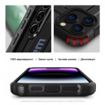 Огляд Чохол до мобільного телефона Armorstandart Panzer Apple iPhone 15 Pro Max Black (ARM73741): характеристики, відгуки, ціни.
