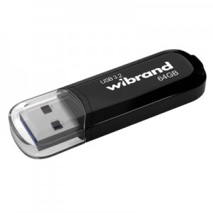 USB флеш накопичувач Wibrand 64GB Marten Black USB 3.2 Gen 1 (USB 3.0) (WI3.2/MA64P10B)