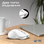 Огляд Мишка Promate Samo Wireless/Bluetooth White (samo.white): характеристики, відгуки, ціни.