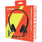 Огляд Навушники Canyon HS-07 PC Mic 3.5/USB 2.8 м Black (CNS-HS07B): характеристики, відгуки, ціни.