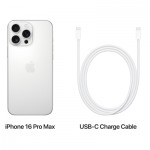Огляд Мобільний телефон Apple iPhone 16 Pro Max 256GB White Titanium (MYWW3): характеристики, відгуки, ціни.