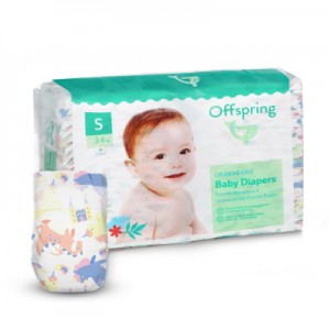 Підгузки Offspring FairyTale розмір S 3-6 кг 48 шт (DP-OI-FAT-S48P-FRT)