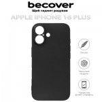 Огляд Чохол до мобільного телефона BeCover Apple iPhone 16 Plus Black (712276): характеристики, відгуки, ціни.