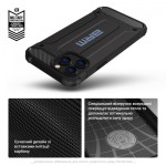 Огляд Чохол до мобільного телефона Armorstandart Panzer Samsung A16 4G (A165) Black (ARM80151): характеристики, відгуки, ціни.