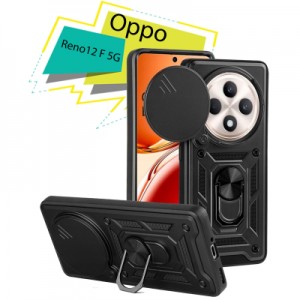 Чохол до мобільного телефона BeCover Military Oppo Reno12 F 5G Black (713079)
