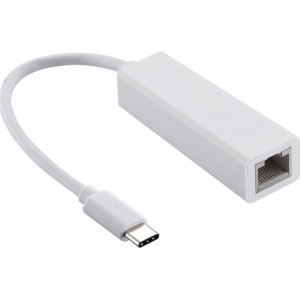 Перехідник PowerPlant USB Type C -> RJ45, 12см (DV00DV4067)