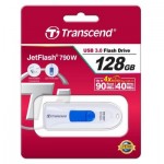 Огляд USB флеш накопичувач Transcend 128GB JetFlash 790 White USB 3.0 (TS128GJF790W): характеристики, відгуки, ціни.