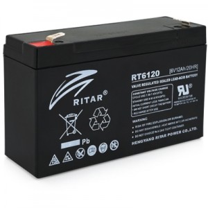 Батарея до ДБЖ Ritar RT6120A, 6V-12Ah (RT6120)