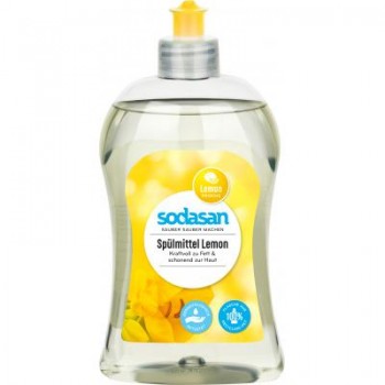 Засіб для ручного миття посуду Sodasan органічний Лимон 500 мл (4019886000239)