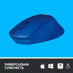 Огляд Мишка Logitech M330 Silent plus Blue (910-004910): характеристики, відгуки, ціни.