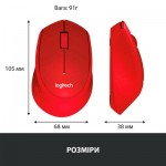 Огляд Мишка Logitech M330 Silent plus Red (910-004911): характеристики, відгуки, ціни.