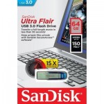 Огляд USB флеш накопичувач SanDisk 64GB Ultra Flair Blue USB 3.0 (SDCZ73-064G-G46B): характеристики, відгуки, ціни.