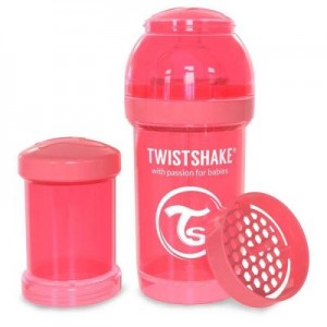 Огляд Пляшечка для годування Twistshake антиколиковая 180 мл, персиковая (24 874): характеристики, відгуки, ціни.
