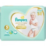 Огляд Підгузки Pampers Premium Care Pants Junior Розмір 5 (12-17 кг) 34 шт (8001090759870): характеристики, відгуки, ціни.