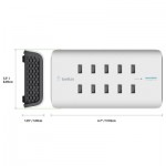 Огляд Зарядний пристрій Belkin RockStar 10 PORT USB-A CHARGER 2.4 Amp, 120W (B2B139vf): характеристики, відгуки, ціни.