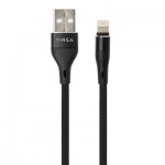 Огляд Дата кабель USB 2.0 AM to Lightning 1.0m cylindric nylon back Vinga (VCPDCLCANB1BK): характеристики, відгуки, ціни.