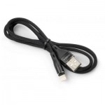 Огляд Дата кабель USB 2.0 AM to Lightning 1.0m cylindric nylon back Vinga (VCPDCLCANB1BK): характеристики, відгуки, ціни.