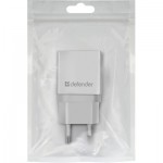 Огляд Зарядний пристрій Defender EPA-10 white, 1xUSB, 5V / 2.1A (83549): характеристики, відгуки, ціни.