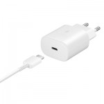 Огляд Зарядний пристрій Samsung EP-TA800XWEGRU 25W PD3.0 Type-C (White) (EP-TA800XWEGRU): характеристики, відгуки, ціни.