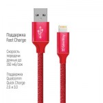 Огляд Дата кабель USB 2.0 AM to Lightning 2.0m red ColorWay (CW-CBUL007-RD): характеристики, відгуки, ціни.
