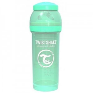 Огляд Пляшечка для годування Twistshake антиколькова 260 мл, мятна (69865): характеристики, відгуки, ціни.