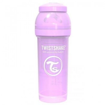 Пляшечка для годування Twistshake антиколькова 260 мл, лавандова (69866)